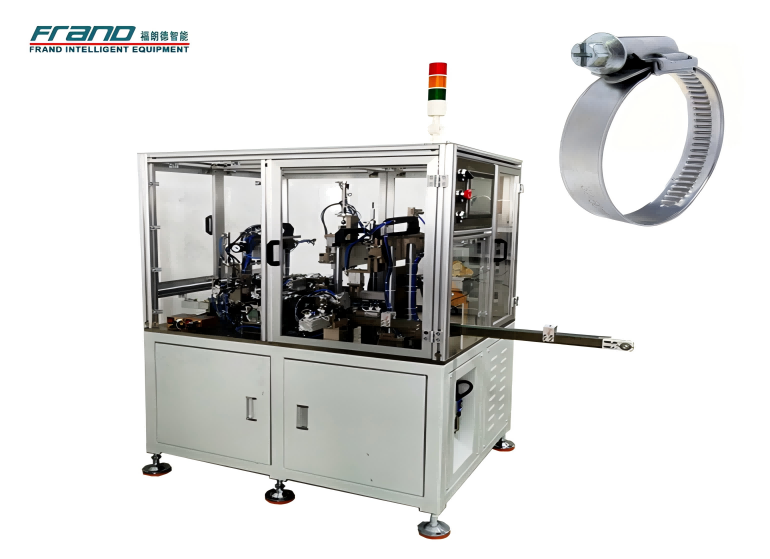 Máquina de abrazaderas para mangueras de estilo alemán